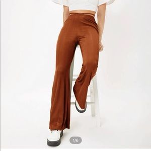 SHEIN Terracotta Flare Pants